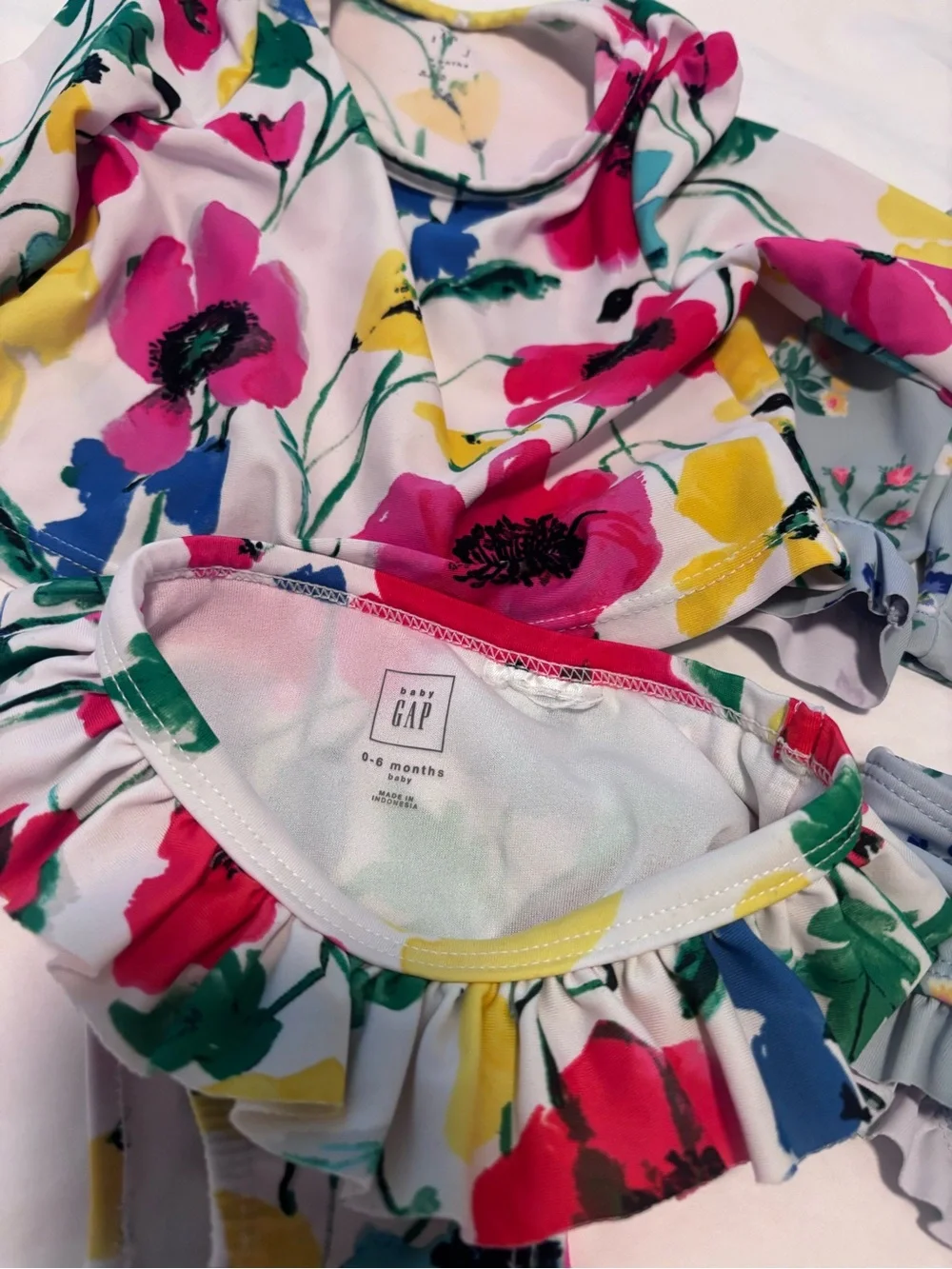 GAP + Janie and Jack Floral Swimsuits for baby girls